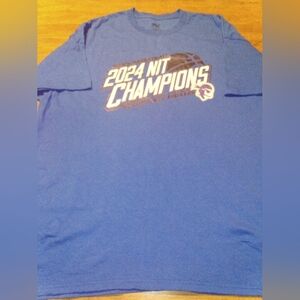 Seton Hall Pirates 2024 NIT Champions MV Sport XL Sport Blue T-Shirt